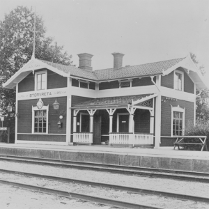 Storvreta station förr i tiden