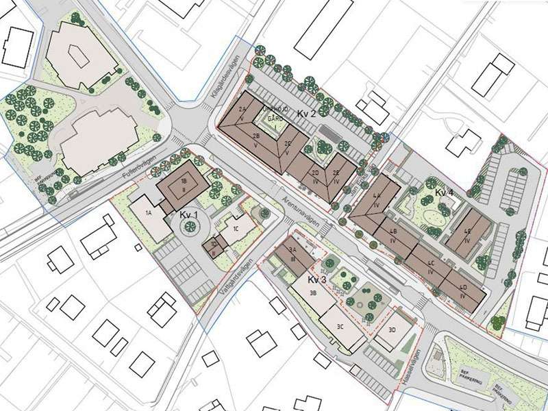 Samråd detaljplan Storvreta centrum illustrationsplan