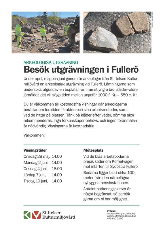 Stiftelsen Kulturmiljövård visning Fullerö
